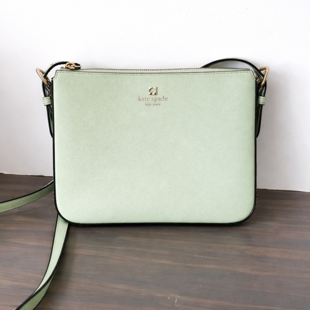 Kate Spade Charlotte Street Irini Crossbody Bag Mint Green Minimalist‎ Festival